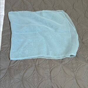 Light Blue Sheer Scarf
